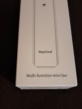 White Multi-Function Mini Fan, flashlight And 2000 mah Power Bank